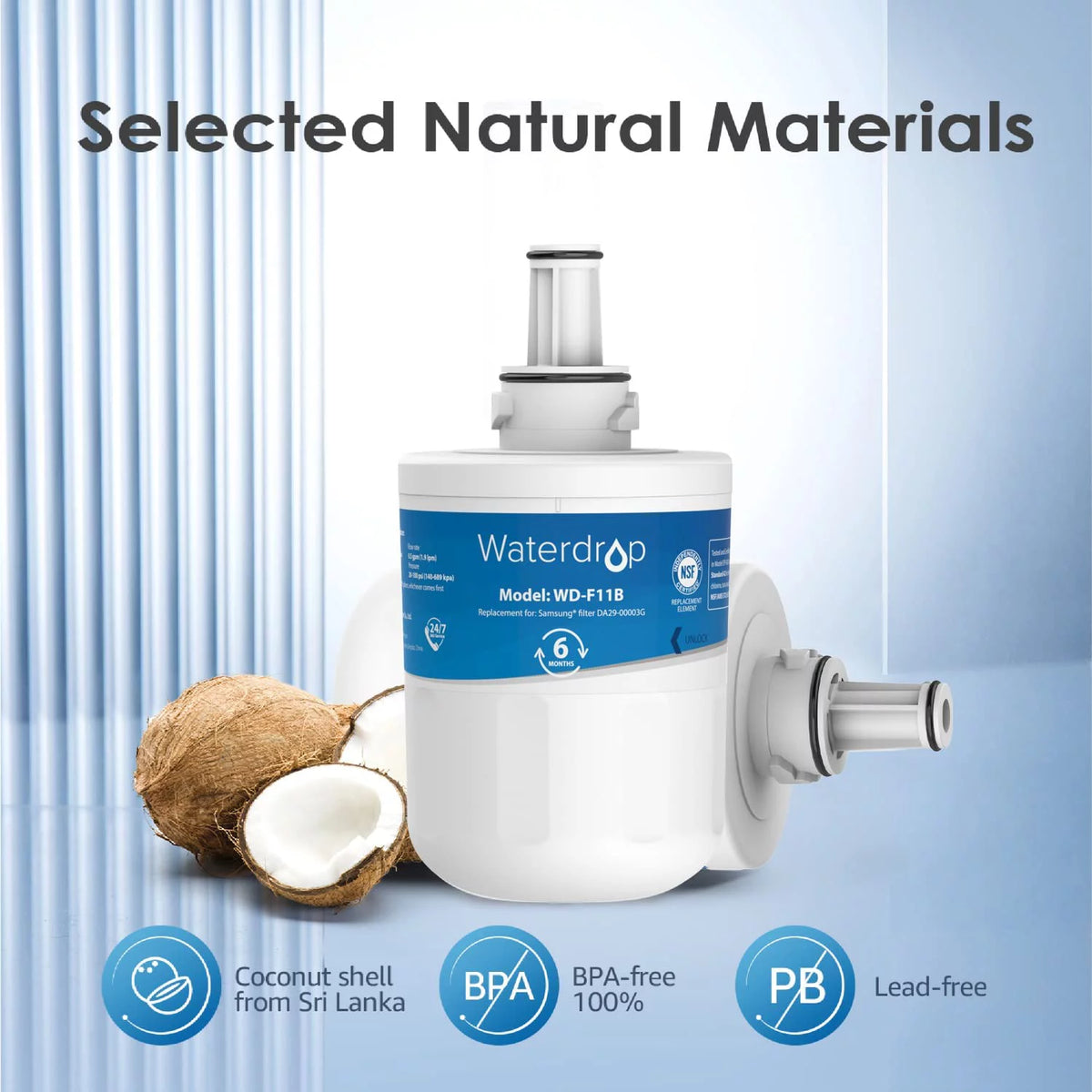 Refrigerator Water Filter 4 Pack X387