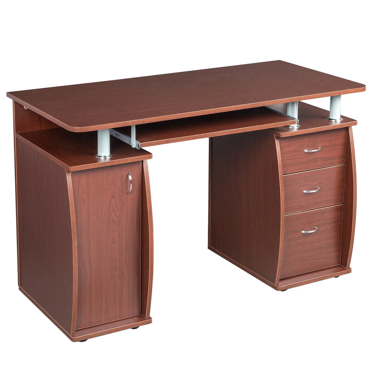 Computer Desk with Drawers Wood W13175