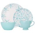 Teal Stoneware 16-Piece Dinnerware Set V98071