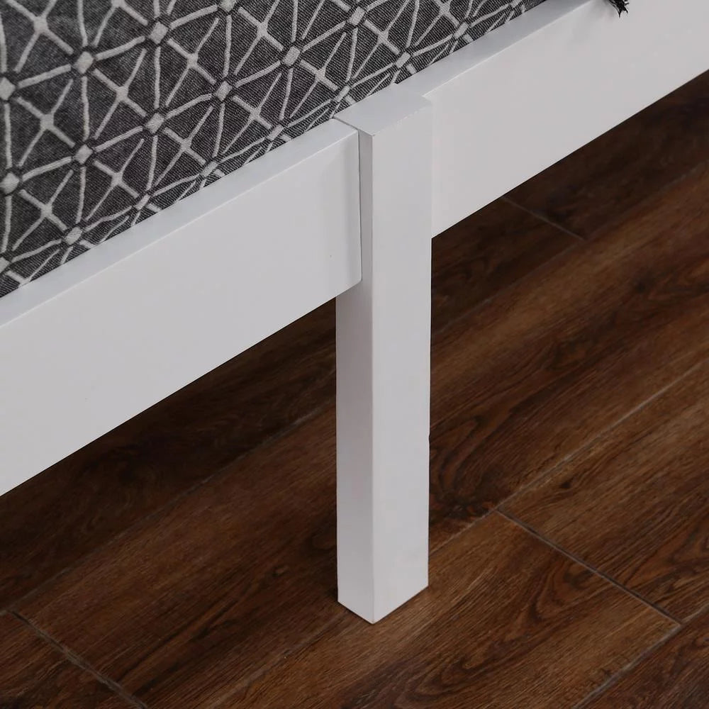 Full Solid Pine Wood Bed Frame with Wood Slats H68210