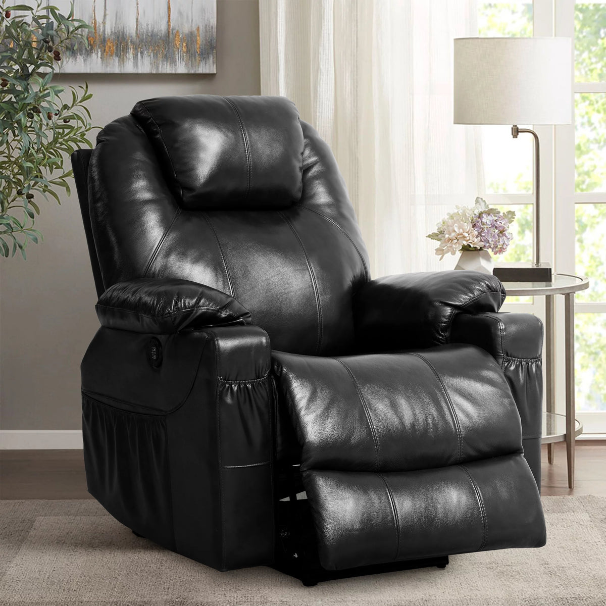 Large Power Lift Recliner Chair with Massage and Heating G363