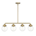 Brushed Gold Four Light Island K814