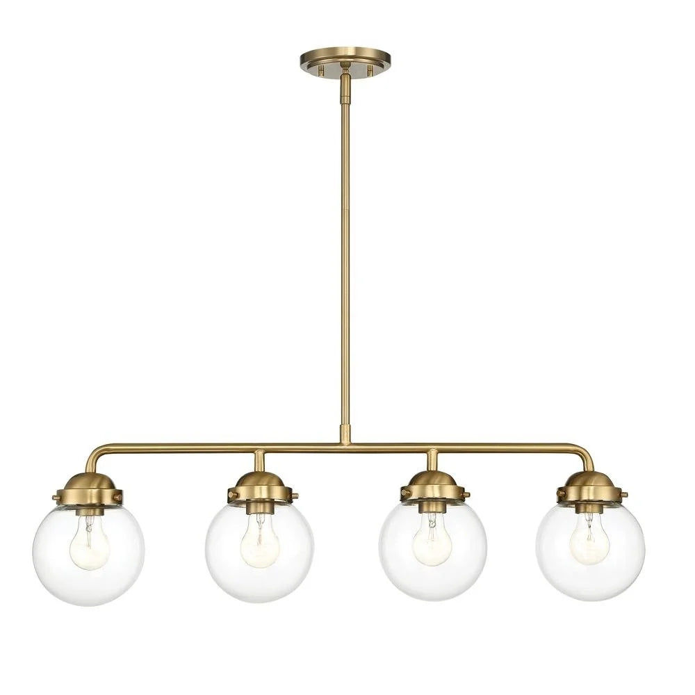 Brushed Gold Four Light Island K814
