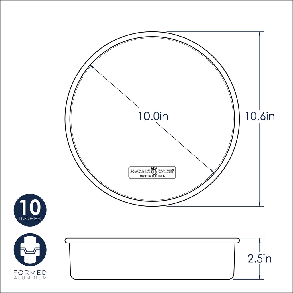 4pc Natural Aluminum Round Cake Pan Set Y68181