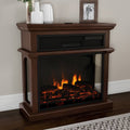 Freestanding Electric Fireplace with Mantel V896