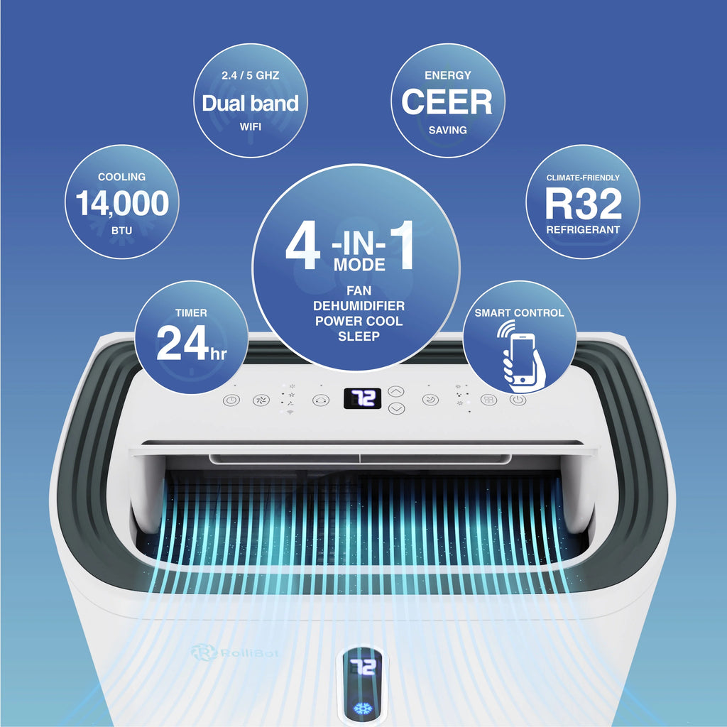 10,000 BTU Portable Air Conditioner & Dehumidifier Q2100