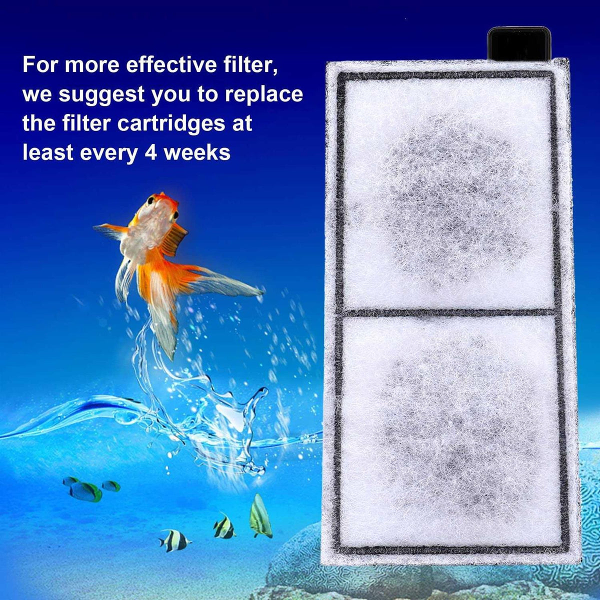 8 Pack Aquarium Filter Cartridge K857483