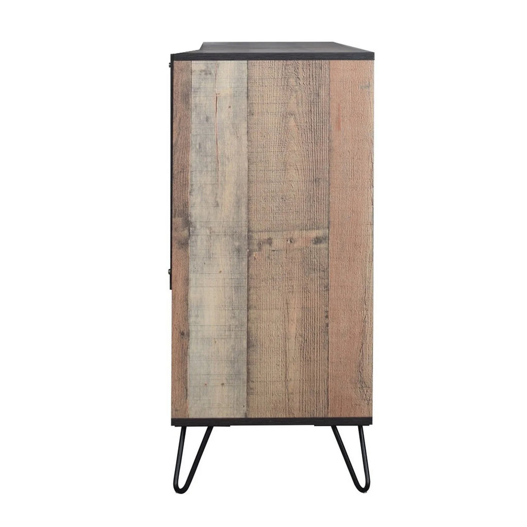 Rustic Brown Wood 6 Drawer Dresser U96636
