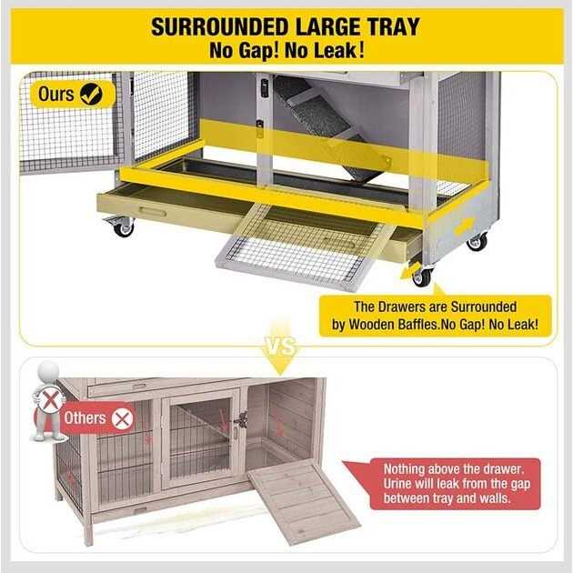 Bunny Hutch with Wheels W63840