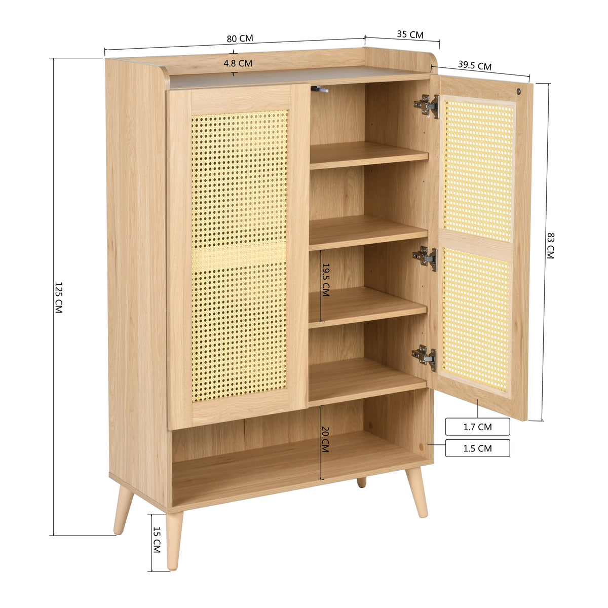 Free Standing Storage Cabinet Console Table B2559