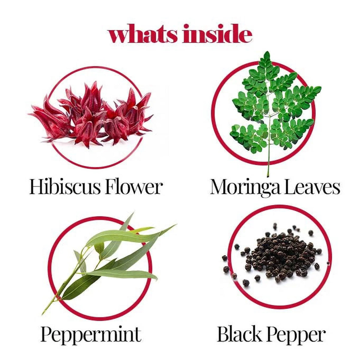 150 Organic Hibiscus Black Pepper Herbal Tea Bags 10oz F7639