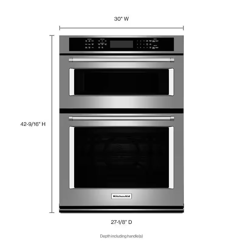 Electric Wall Oven with Built-In Microwave in Stainless Steel C762