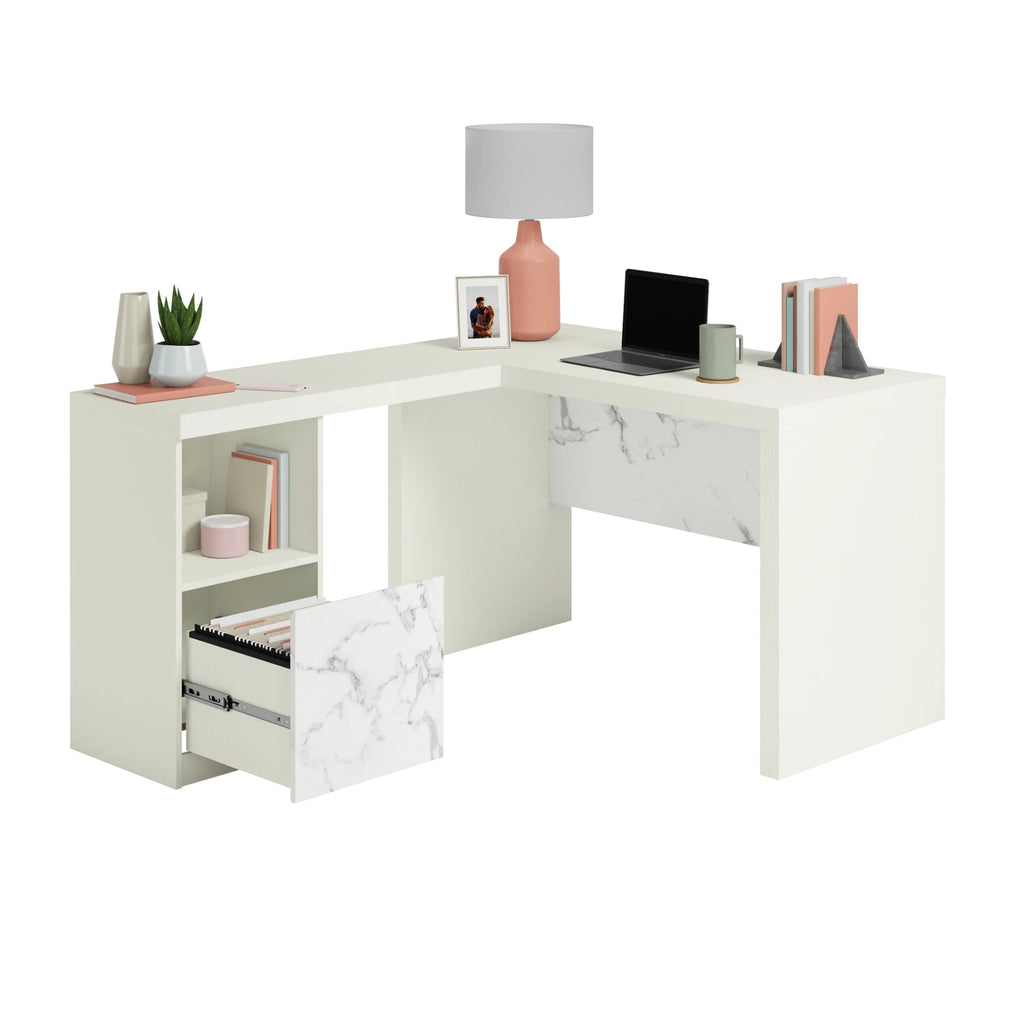 Engineered Wood L-Desk T775303
